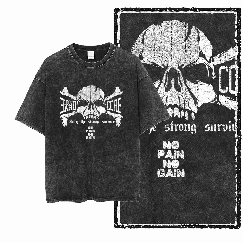 Acid-Washed Graphic Performance Tee