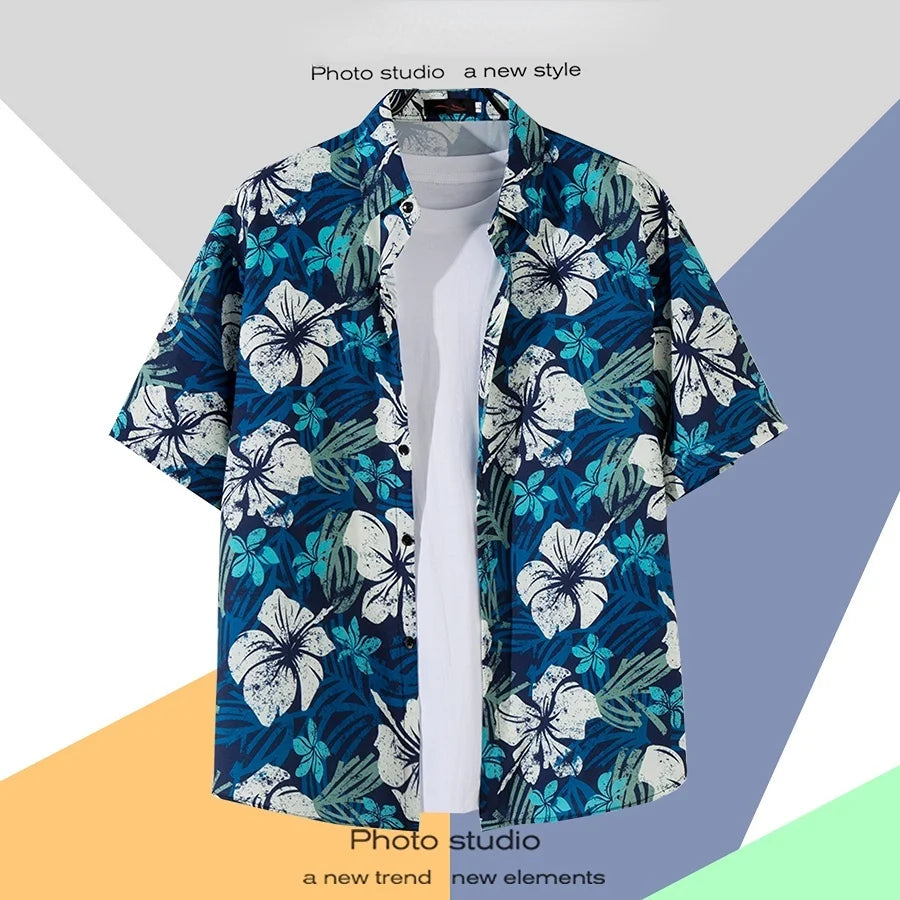 Men-Street-Fashion-Summer-Daily-Shirt-Hawaiian-Cartoon-Print-Casual-Loose-Shirts-Short-Sleeve-Beach-Loose