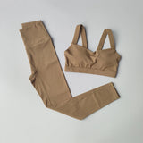 2PCS Yoga Set Women Fitness Suit Set Sports Bras High Waisted Running Suit Fast Drying Leggings Advanced Fitness Suit 6