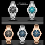Men Quartz Watch Luxury Waterproof Date Week Luminous Wristwatch Stainless Steel Men's Watches 6
