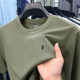 Men’s Designer Paul Embroidered Silky Cotton T-Shirt