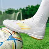 2025 Fashion Short-spike Training Soccer Shoes Low-top Leather Sneakers Youth Football Shoes Cross-border high-quality 4