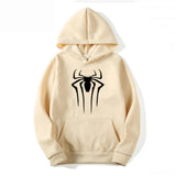 Fashion brand Men's Hoodie Casual Hoodie Sweatshirt Men's/Women's top Solid color printed spider hoodie sweatshirt