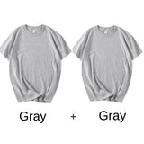 2-Pack Premium 100% Cotton Solid White T-Shirts