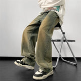 Men's Wide Leg Denim Pants | 2024 Loose Fit Jeans | Harajuku Streetwear Trousers