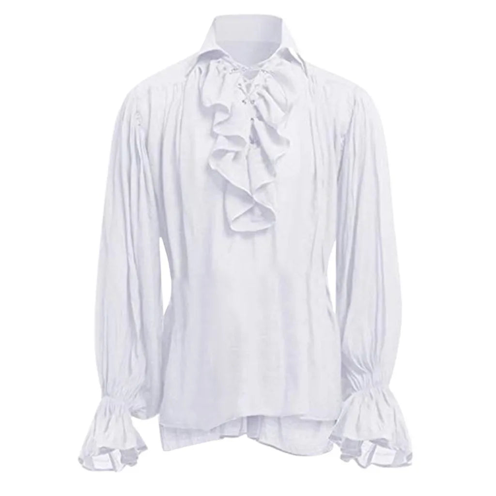 Medieval Viking Halloween Costumes Autumn Casual Shirts