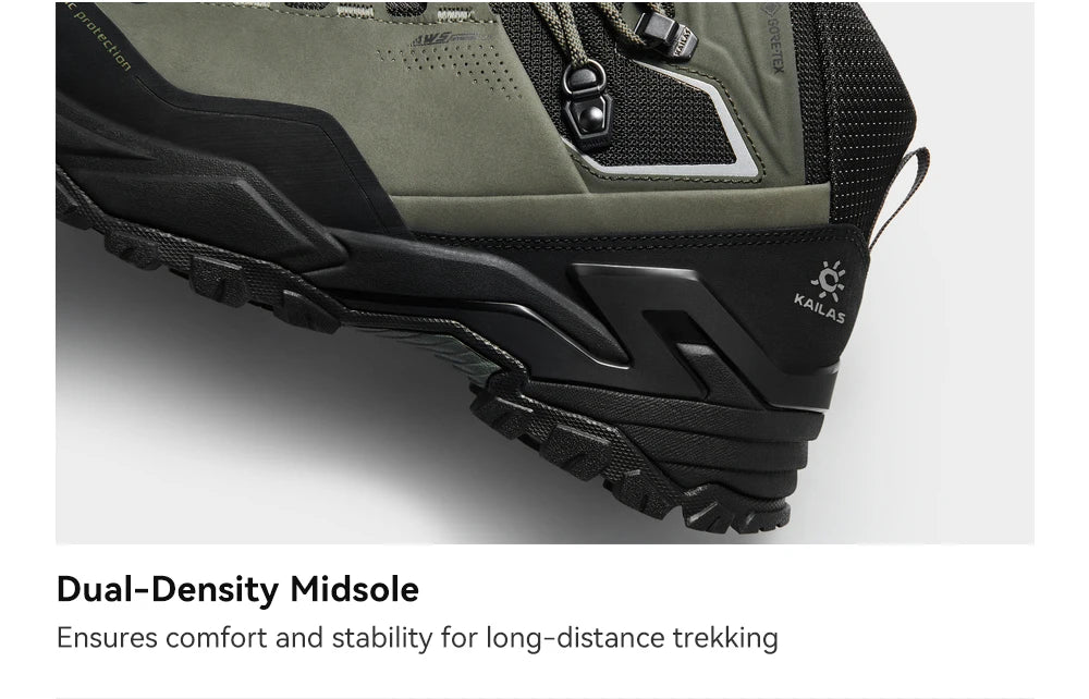 KAILAS MT5-2 GTX MID Hiking Shoes Men Sport Waterproof Anti Slip EVA Cushioning Breathable Lightweight Climbing Shoes KS2442174