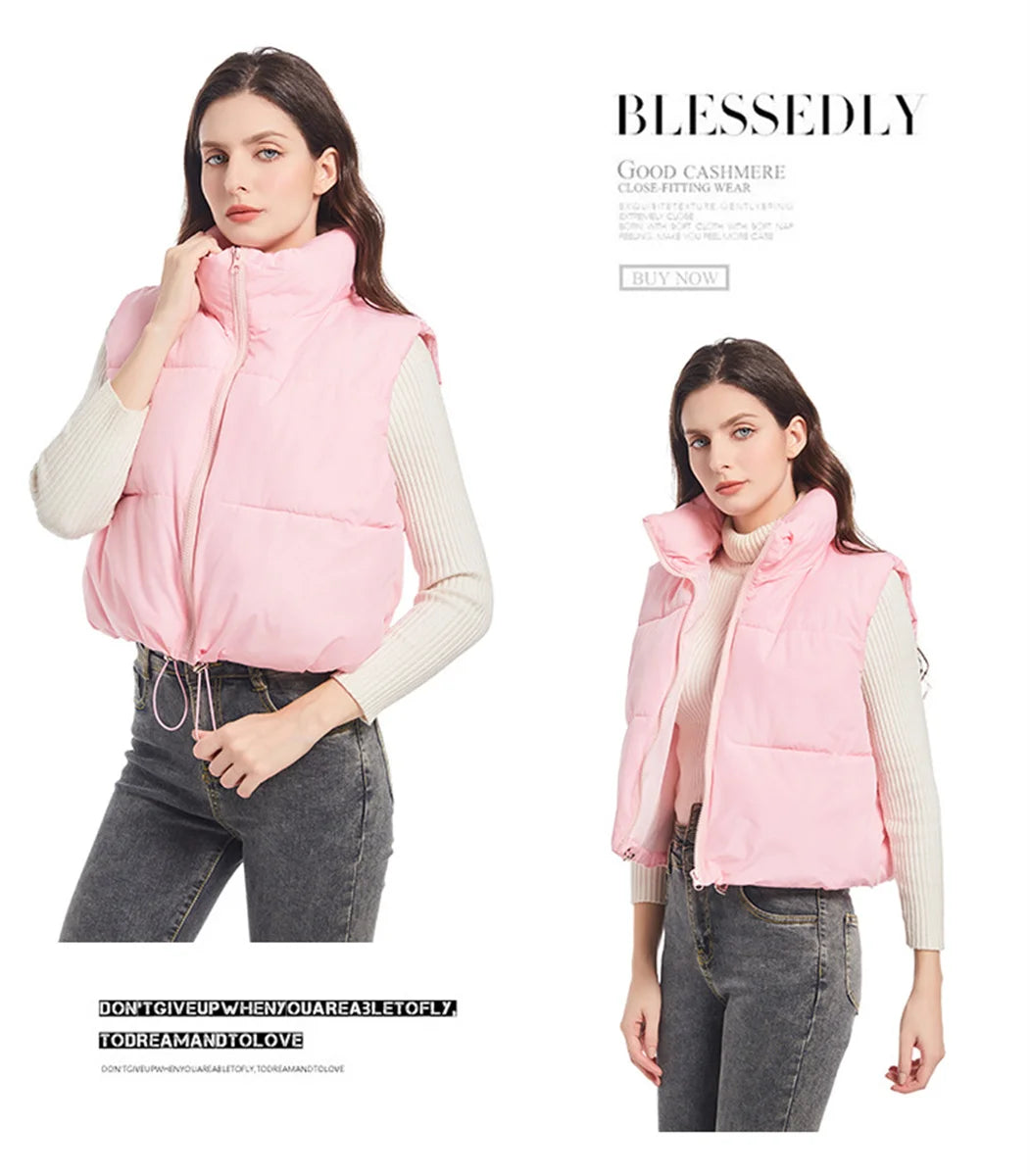 Women’s Stand-Collar Padded Vest