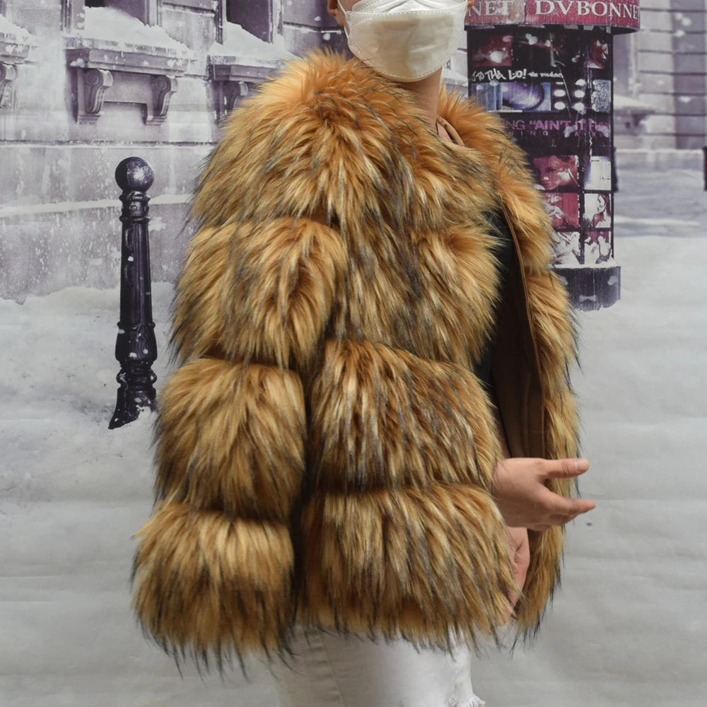 Premium Faux Fur Winter Coat