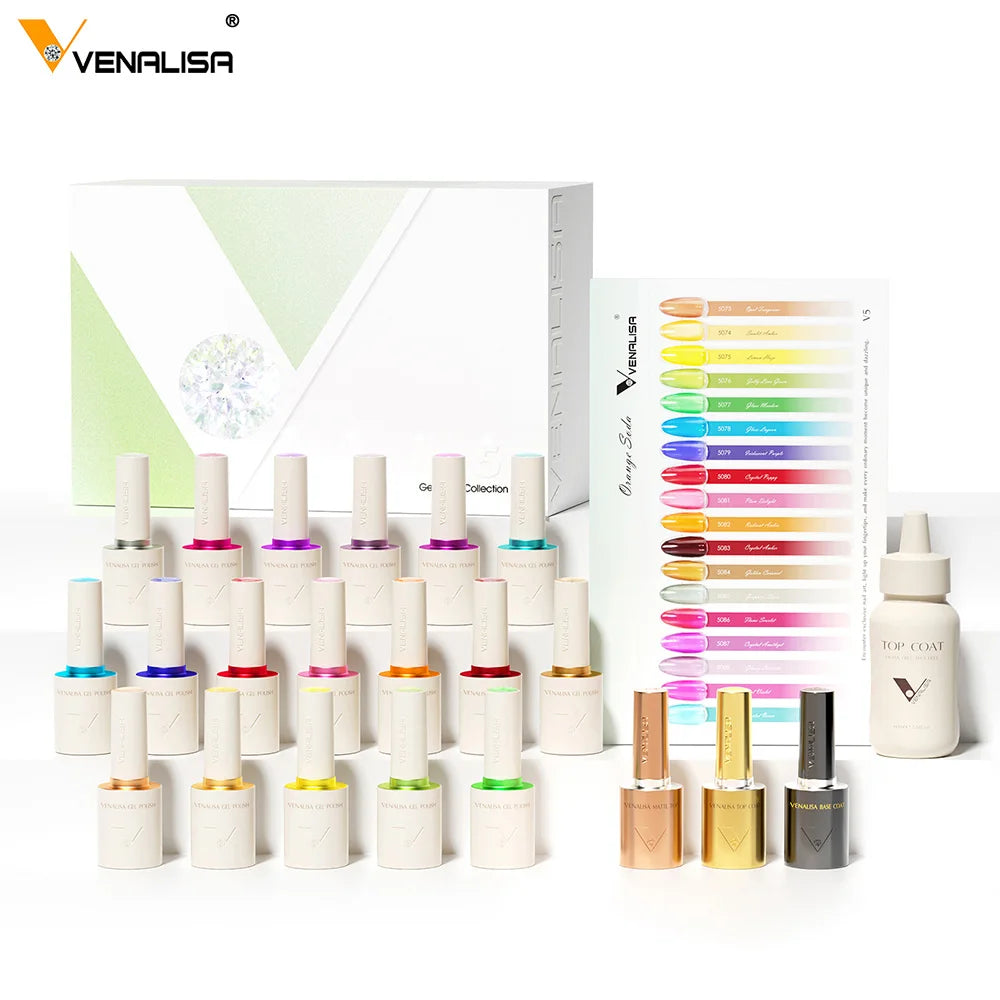 VENALISA 10ml Gel Polish Set | HEMA-Free | 90 Colors