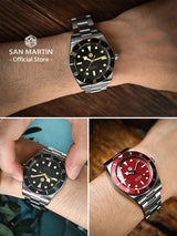 San Martin New Upgraded 37mm BB54 Vintage Men Diver Watch ST2130 Automatic Mechanical Sapphire Luminous Waterproof 200m SN0138