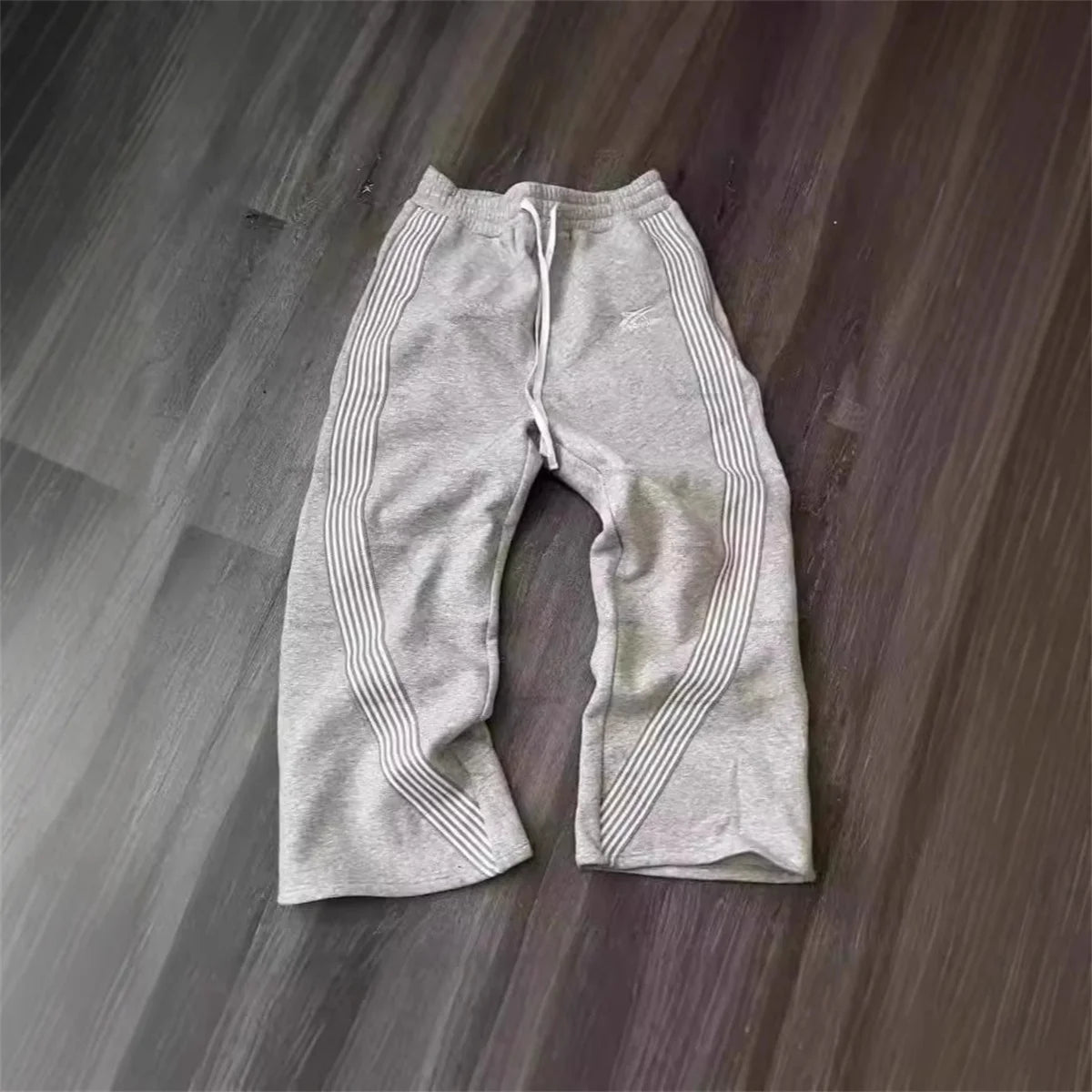 Retro Striped Wide-Leg Streetwear Pants