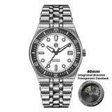 San Martin 40mm Men's Luxury Diver Watch Miyota 9015 Enamel Sunburst Dial Automatic Mechanical Wristwatch Waterproof 200m SN0148