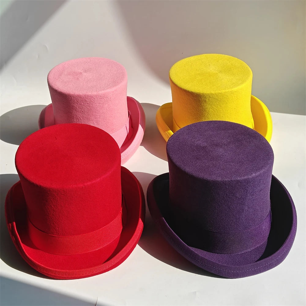 Elegant Wool Top Hat | Magician & Gentleman Style