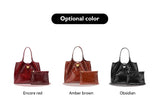 BAFELLI Croc-Embossed Genuine Leather Tote Bag