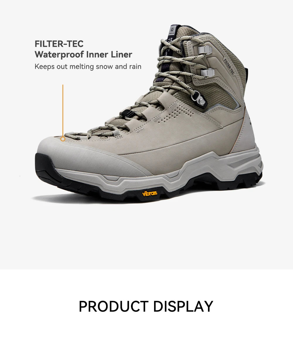 KAILAS N53-2 FLT Men's Ice Grip Anti-Slip Hiking Shoes Outdoor Waterproof Sport Sneakers KS2442150