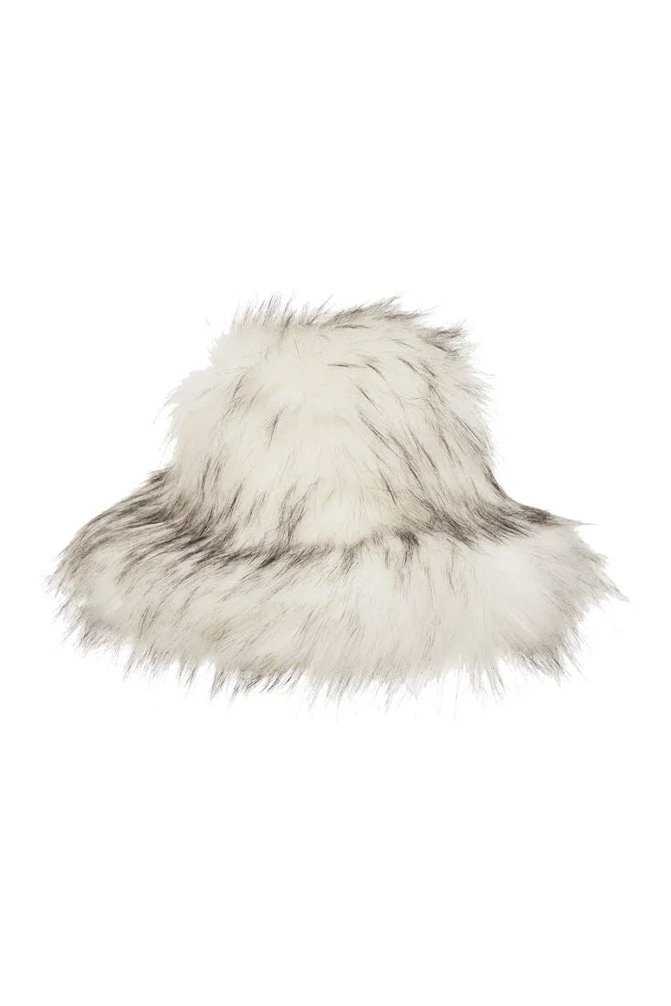 Luxurious leopard print faux fur bucket hat Warm Thickened hat women Cozy Fashionable Winter Gift Fishermen Hats Fluffy Snow cap