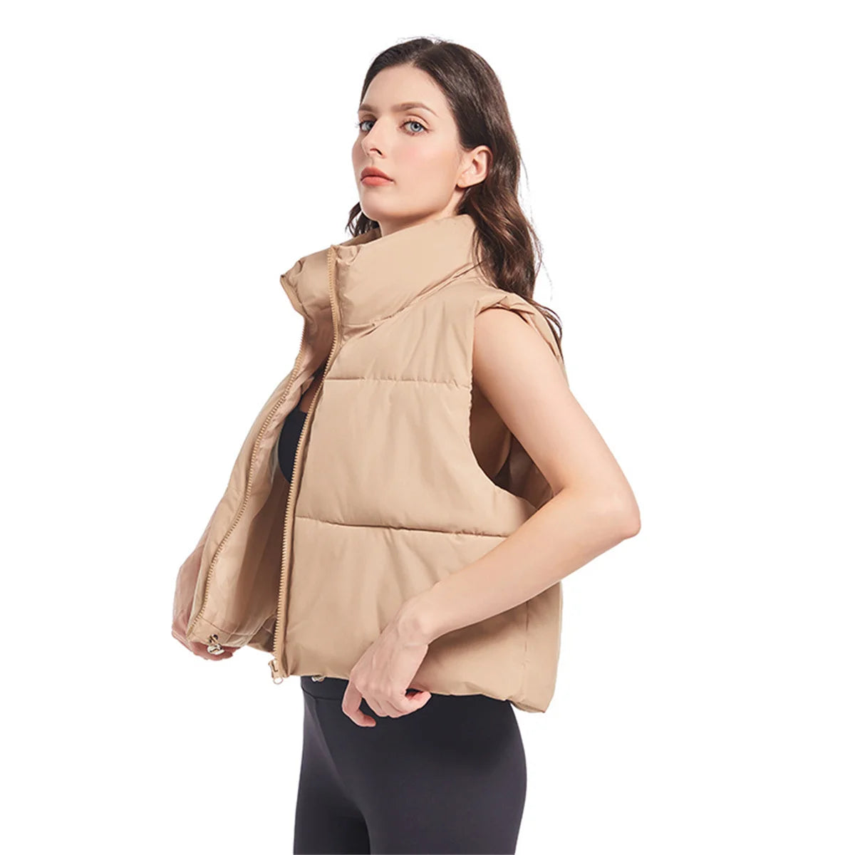 Women’s Stand-Collar Padded Vest