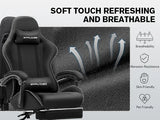 GTPLAYER Gaming Chair with Footrest & Lumbar Support