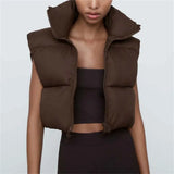 Women’s Stand-Collar Padded Vest