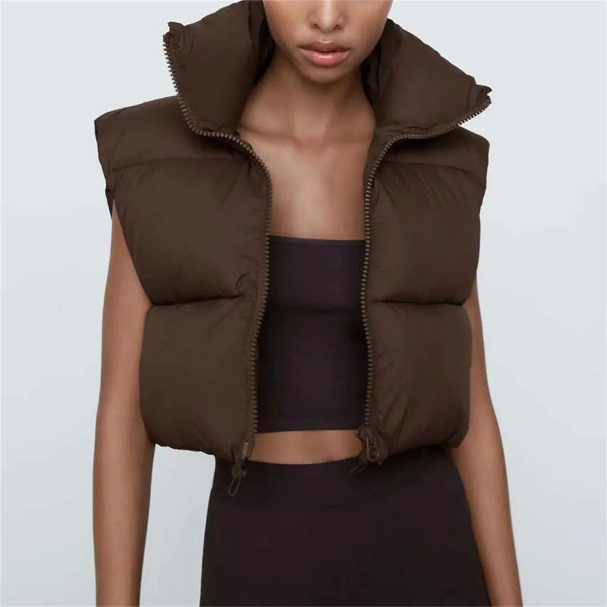 Women’s Stand-Collar Padded Vest