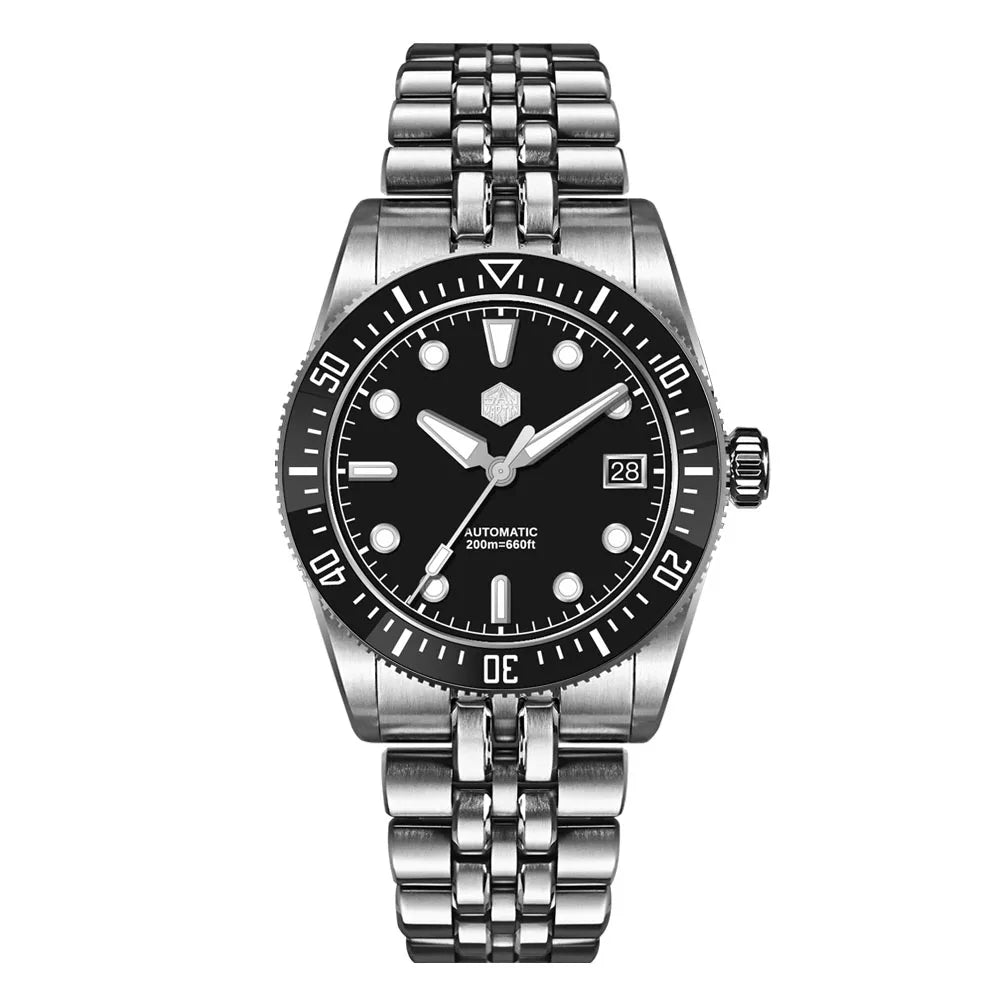 San Martin SN0148 Enamel Dial Diver Watch 37.5mm 40mm