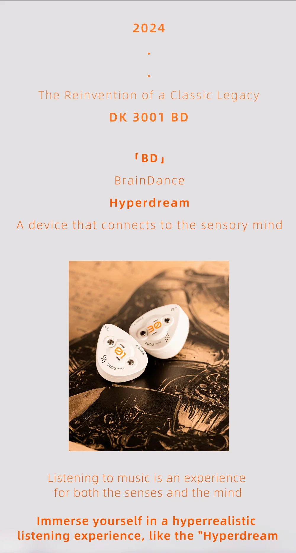 DUNU DK3001 BrainDance Hybrid IEM | 1DD+4BA+4 Micro Planar