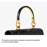 BAFELLI PURSE 2026 LUXURY BAG CROCODILE GRAIN LEATHER EVENING HANDBAG FASHION BUSINESS HANDLE CASUAL WOMEN FEMALE CROSSBODY