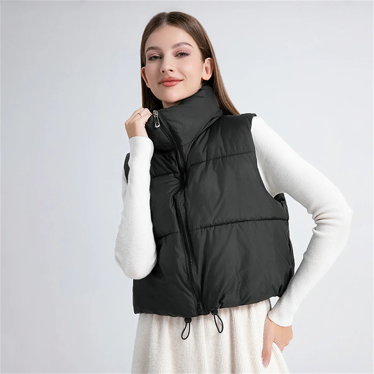Women’s Stand-Collar Padded Vest