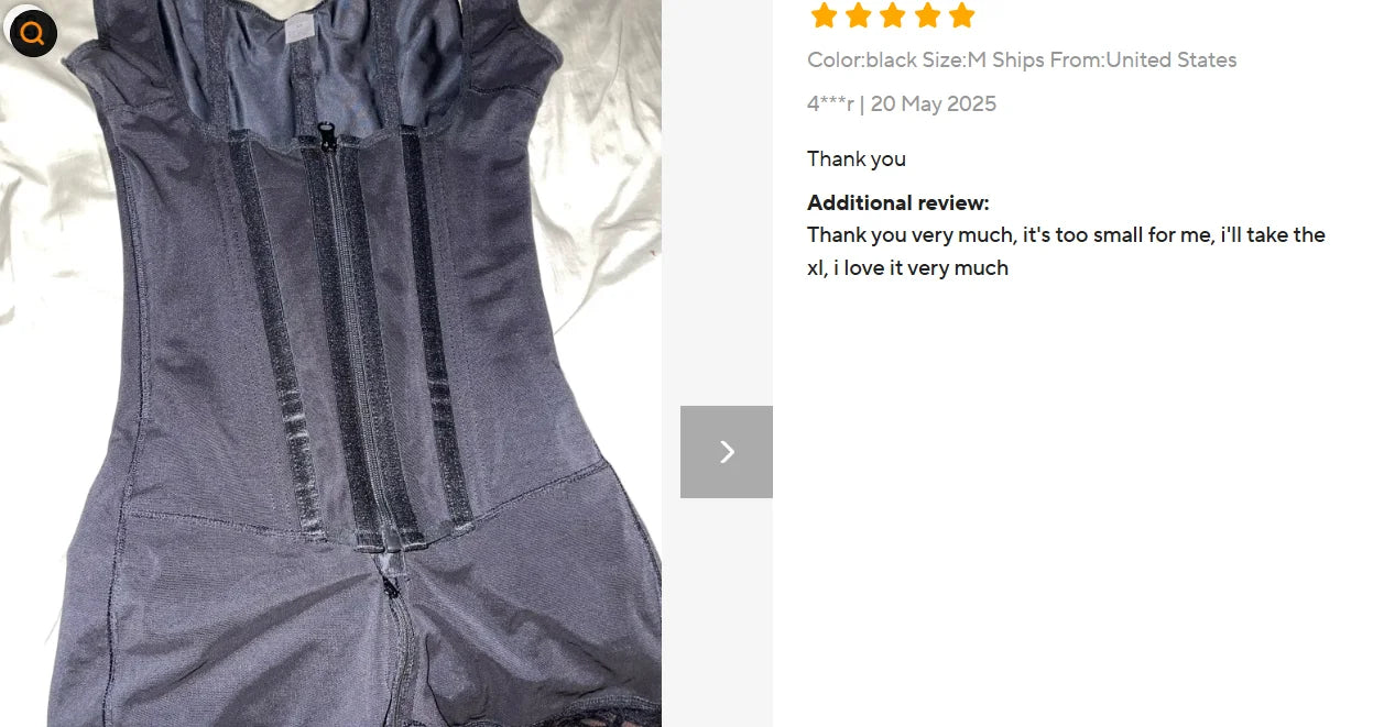 Women's Lace-Trimmed Firm Control Shapewear Bodysuit - Black