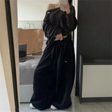 Women's Wide-Leg Drawstring Sweatpants