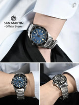 San Martin 62mas Diver Watch 39mm Classic NH35 Men Automatic Mechanical Watches Sapphire Waterproof 200m  SLN C3 Luminous SN0007