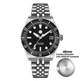 San Martin 40mm Men's Luxury Diver Watch Miyota 9015 Enamel Sunburst Dial Automatic Mechanical Wristwatch Waterproof 200m SN0148