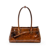 BAFELLI Vintage Baguette Bag – Genuine Oil Wax Leather