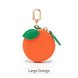 Fruit Coin Purse with Zipper & Keychain