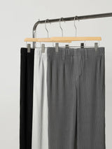 Men's Pleated Wide-Leg Pants