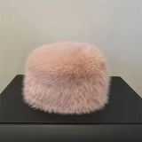 Faux Fur Hat for women for Winter leopard print hat Thickened Russian warm hat women Personality mongolian hat Fishermen Hat