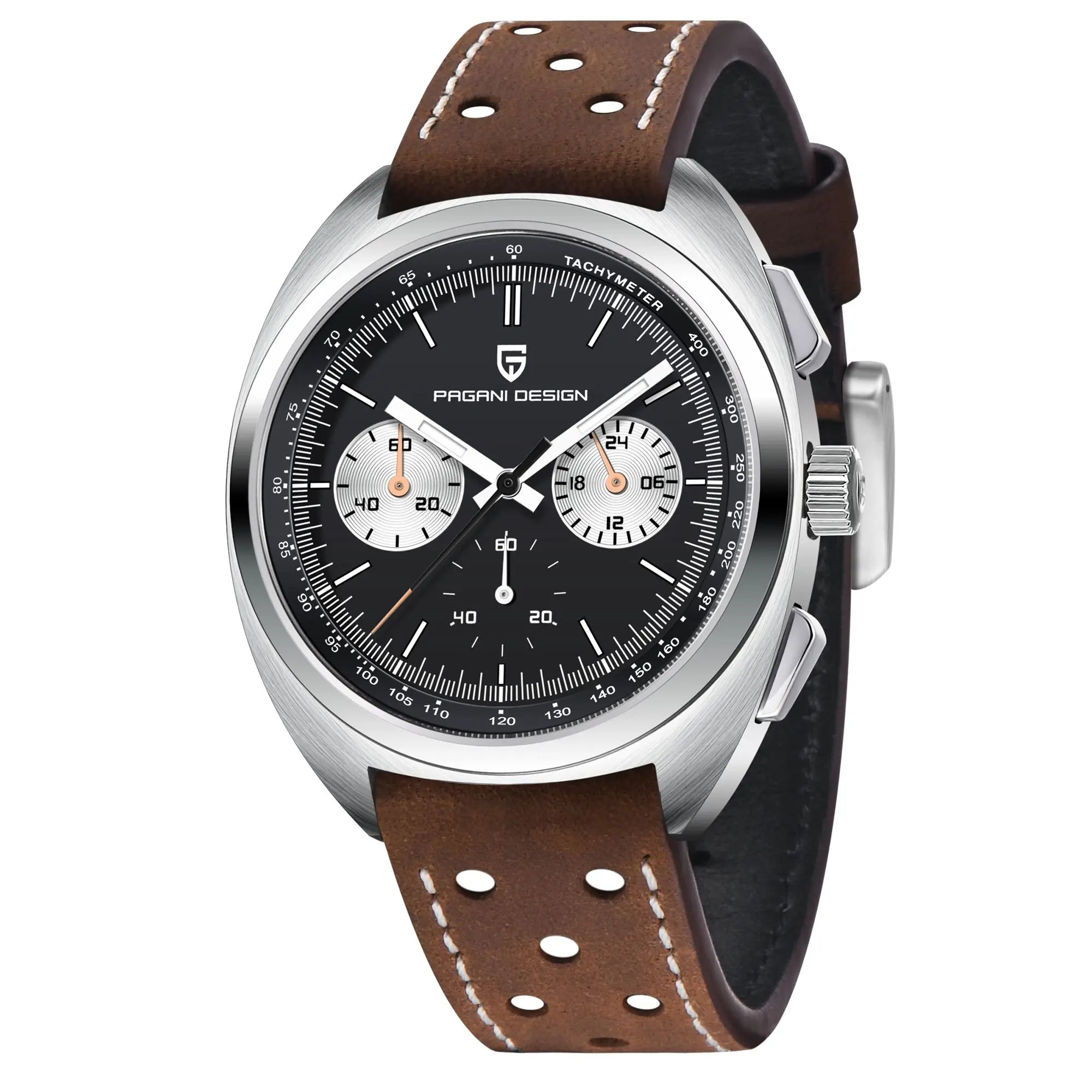 2026 New PAGANI DESIGN Turtle Back Luxury Quartz Watch for Men Fashion Sports Chronograph Men's Watch Luminous Leather strap