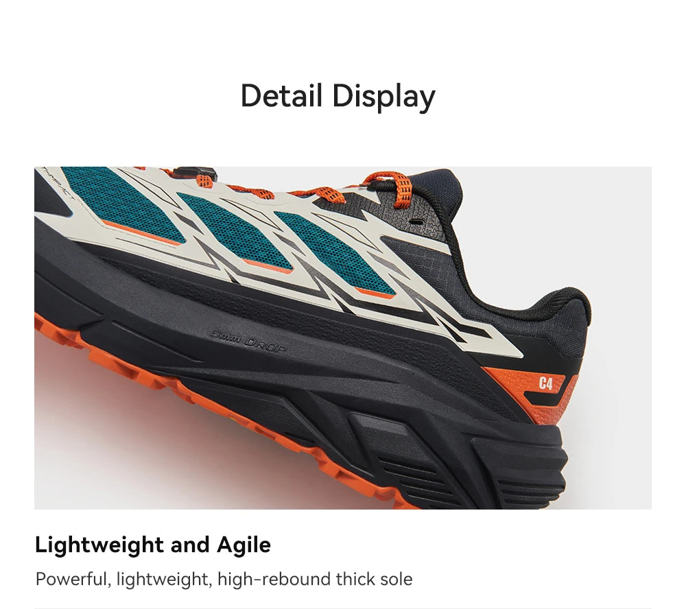 KAILAS C4 Vibram Hiking Mountain Shoes For Men Comfortable Breathable Waterproof Sneakers Lightweight Shoes KS2513114