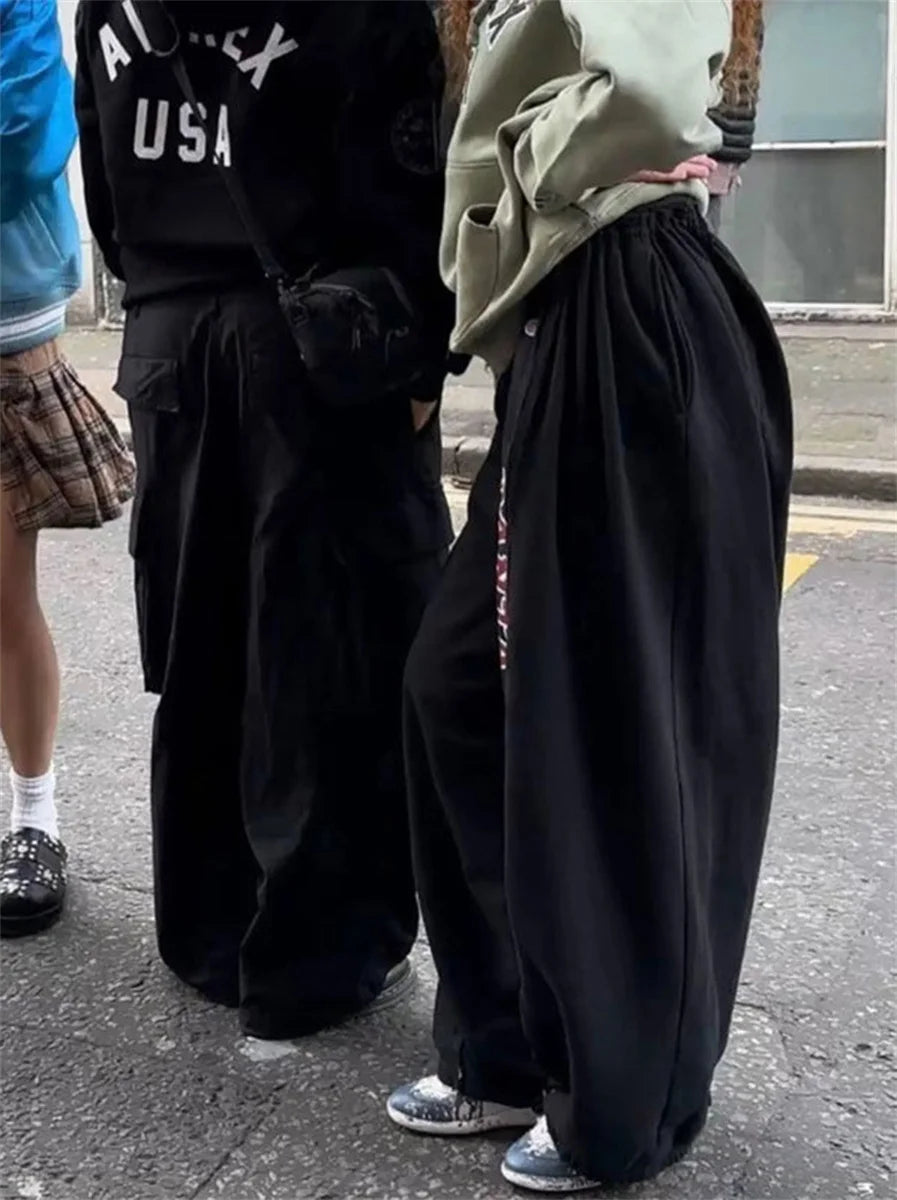 Women's Wide-Leg Drawstring Sweatpants