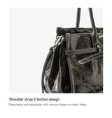 BAFELLI Vintage Baguette Bag – Genuine Oil Wax Leather