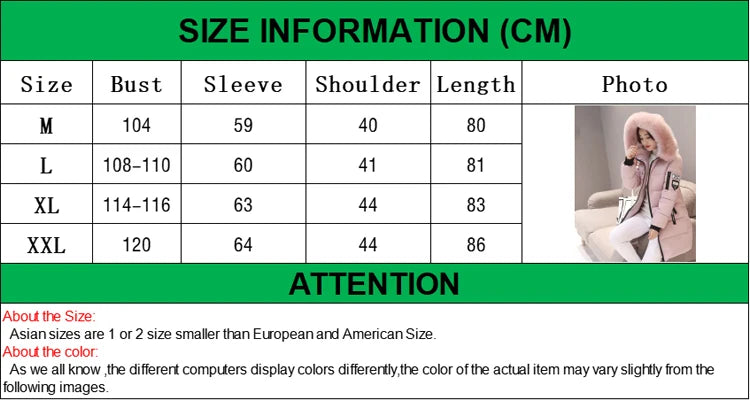 Elegant Fur-Collar Hooded Parka