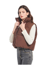 Women’s Stand-Collar Padded Vest