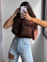 Women’s Stand-Collar Padded Vest