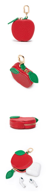 Fruit Coin Purse with Zipper & Keychain