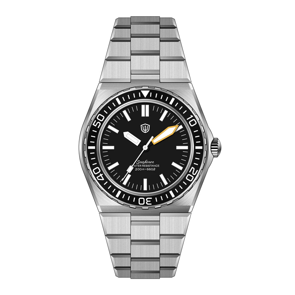 Watchdives WD0017 Watch VH31 Sweep Second Movement Stainless Steel Sapphire Crystal Business Wristwatch Vintage Watches