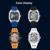 MEGIR Luxury Mechanical Skeleton Watch