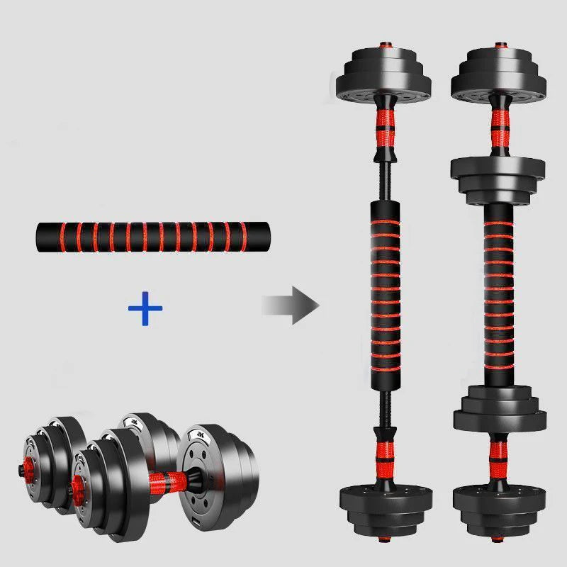Adjustable Dumbbell & Barbell Set 5–44 lbs