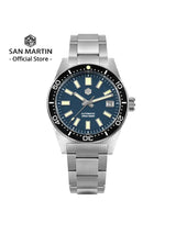 San Martin 62mas Diver Watch 39mm Classic NH35 Men Automatic Mechanical Watches Sapphire Waterproof 200m  SLN C3 Luminous SN0007
