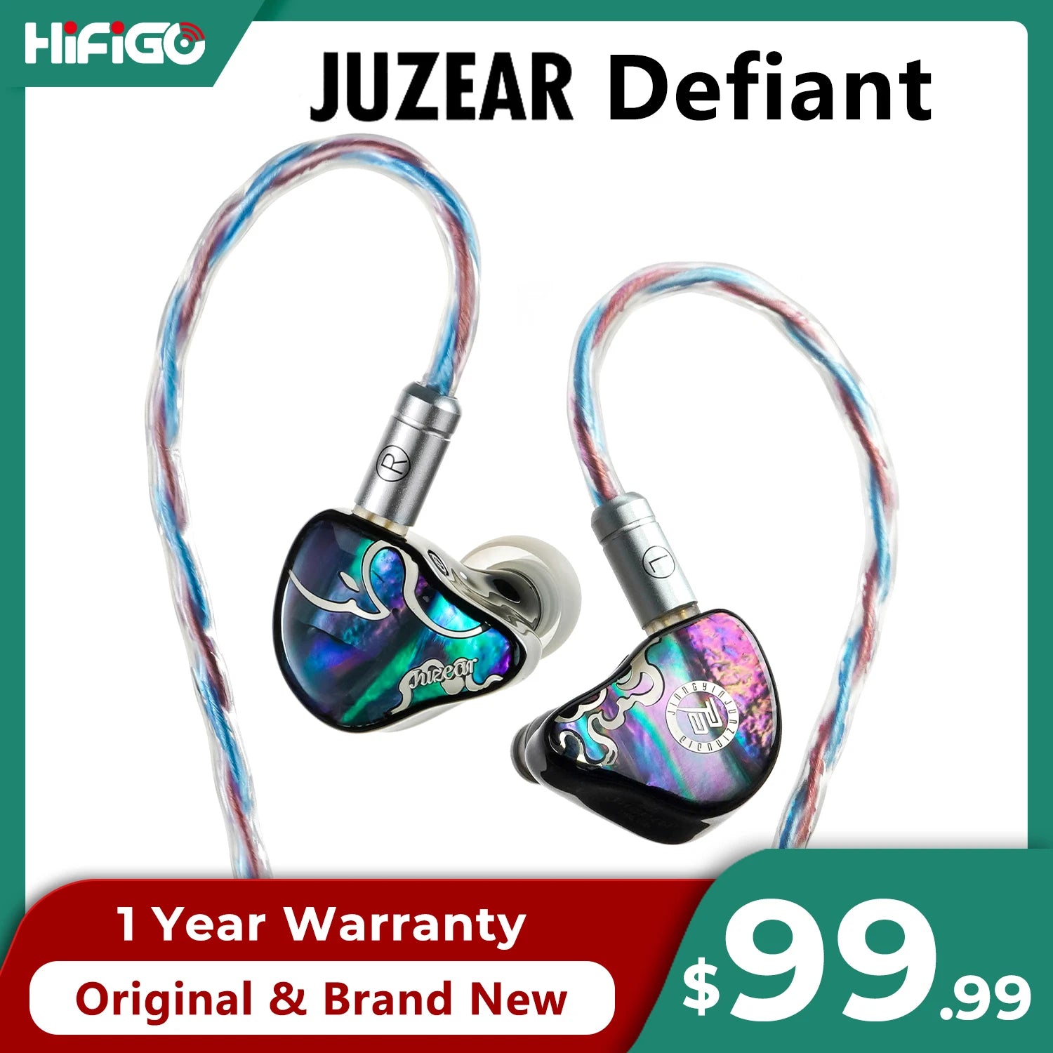 Juzear x Z Reviews Defiant – 1DD+3BA Hybrid IEM